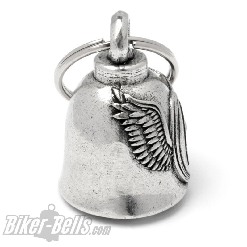 Biker-Bell Tire With Wing Winged Wheel Motorcycle Bell Lucky Ride Bell